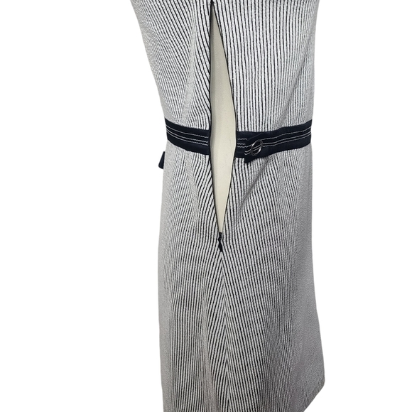 3.1 Phillip Lim Back White Striped Crewneck Long Sleeve Dress 4 - Picture 8 of 12